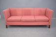Danish design 3 seater sprung sofa in original upholstery