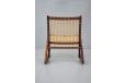 Midcentury Danish made rocking chair in similar style to Frederik A Kayser's model 599 chair