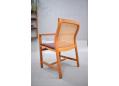 Cane back mahogany armchair produced by Botium in Denmark.