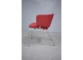 Office chair in red leather by E.R. Astrup 1982 design.