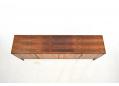 Danish master cabinetmaker design 4 door long sideboard with all rosewood construction. SOLD
