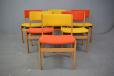 1965 kaj Winding design oak frame dining chairs produced by Soro Mobelfabrik