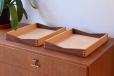 1960s Poul Cadovius production vintage teak organiser tray