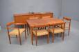 Vintage teak Henry W Klein dining table and chairs set | BRAMIN - view 2