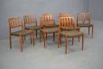 Niels Moller model 83 dining chairs in vintage teak | Set of 8 - view 2