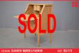 Vintage ladies writing bureau in light oak with locking writing surface - view 1