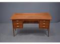 Vintage curved top desk with raised back edge. Model 180 designed by Svend A Madsen