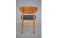 Vintage model FH4101 dining chair in beech and leather designed 1952 by Hans Wegner