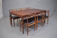 Johannes Andersen dining table with 2 extra leaves | Vintage rosewood - view 11