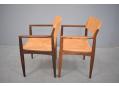 Comfortable and stylish carver chairs set designed 1962 by H W Klein.