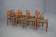 Niels Moller model 83 dining chairs in vintage teak | Set of 8 - view 4