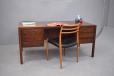 1968 design Model 77 desk in vintage rosewood designed by Gunni Omann for sale