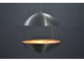 Vintage Poul Cadovius large hanging garden light in spun aluminium by HF Belysning. SOLD