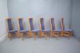 Skovby Mobelfabrik production set of 6 dining chairs in original alcantara upholstery