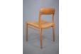 Model 75 dining chair with woven papercord seat and oak frame