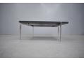 Minimalist slate and steel table model PK61 designed by POUL KJAERHOLM 1956