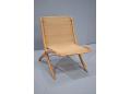 1st edition rare laminated beech X chair by Fritz Hansen, 1949 design.