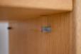 Vintage light oak room divider with adjustable shelves by Hans Wegner for sale