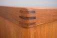 Teak sideboard with sliding doors & rosewood corners - Henry W Klein for BRAMIN
