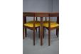 Vintage teak round table with 4 matching side chairs made in Denmark