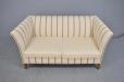 1940s vintage box sofa with reverable sprung cushions