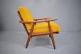 Hans Wegner vintage teak armchair with sprung cushions | GE270 - view 10