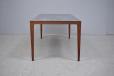 Vintage rosewood coffee table with blue tiled top - view 6