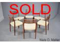 Niels Moller set of 6 rosewood chairs | Model 78