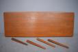 Henry Klein design teak coffee table with rosewood inlaid corners - view 5