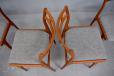 1967 design teak frame dining chairs designed by Johannes Andersen