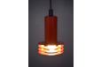 1970s design design hanging red pendant light made in denmark