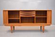 Model 156 sideboard in vintage teak designed 1966 by Bernhard Pedersen & Son