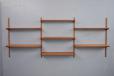 Modular shelving system in teak designed in 1952 by Kai Kristiansen 