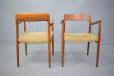Teak Niels Moller design armchair model 56 produced by J L Mollers Mobelfabrik
