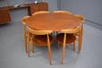 Vintage teak and beech HEART dining set designed by Hans Wegner
