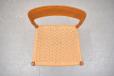 Set of 6 vintage teak dining chais designed by Niels Moller 1954