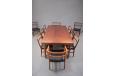 Stunning vintage set of Johannes Andersen design table and 10 chairs