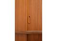 Teak sliding door wardrobe made in Denmark.