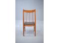 Danish dining chair with spindle back in teak made by Sibast furniture. 
