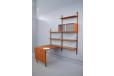 Modular wall system in vintage teak designed 1947 by Poul Cadovius for sale