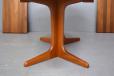 Extending oval top dining table in solid teak produced 1980s by Gudme Mobelfabrik