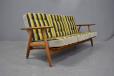 Vintage 3 seater light oak CIGAR sofa designed by Hans Wegner