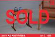 Vintage teak side table design by Kai Kristiansen - view 1
