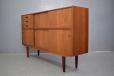 Danish Mobelfabrik 2 tier vintage teak sideboard