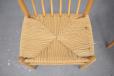 Modle J80 dining chair with spindle back in light oak designed by Jorgen Baekmark