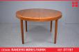 Round teak dining table by Randers Mobelfabrik - view 1