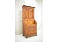 Carl Mortensen Cabinet maker, Antique pine bureau with bookcase