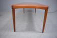 BRAMIN Mobler teak coffee table with curved edged designed by Henry W Klein