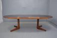 Oval rosewood dining table with pedestal leg | Dyrlund - view 6