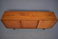 Fredericia sideboard in teak with sliding doors and 4 drawers designed 1959 by Ib Kofod Larsen